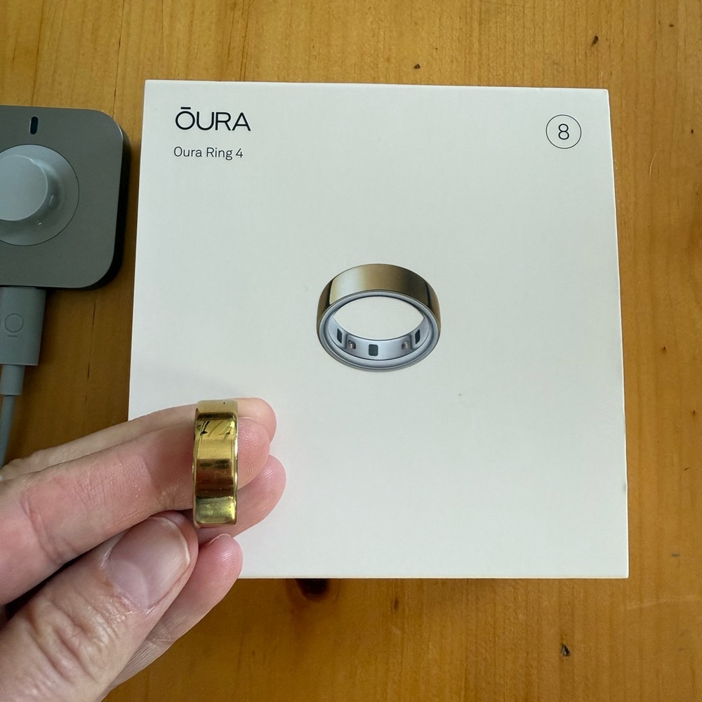Oura Gold Ring Wearable Smart Tracker